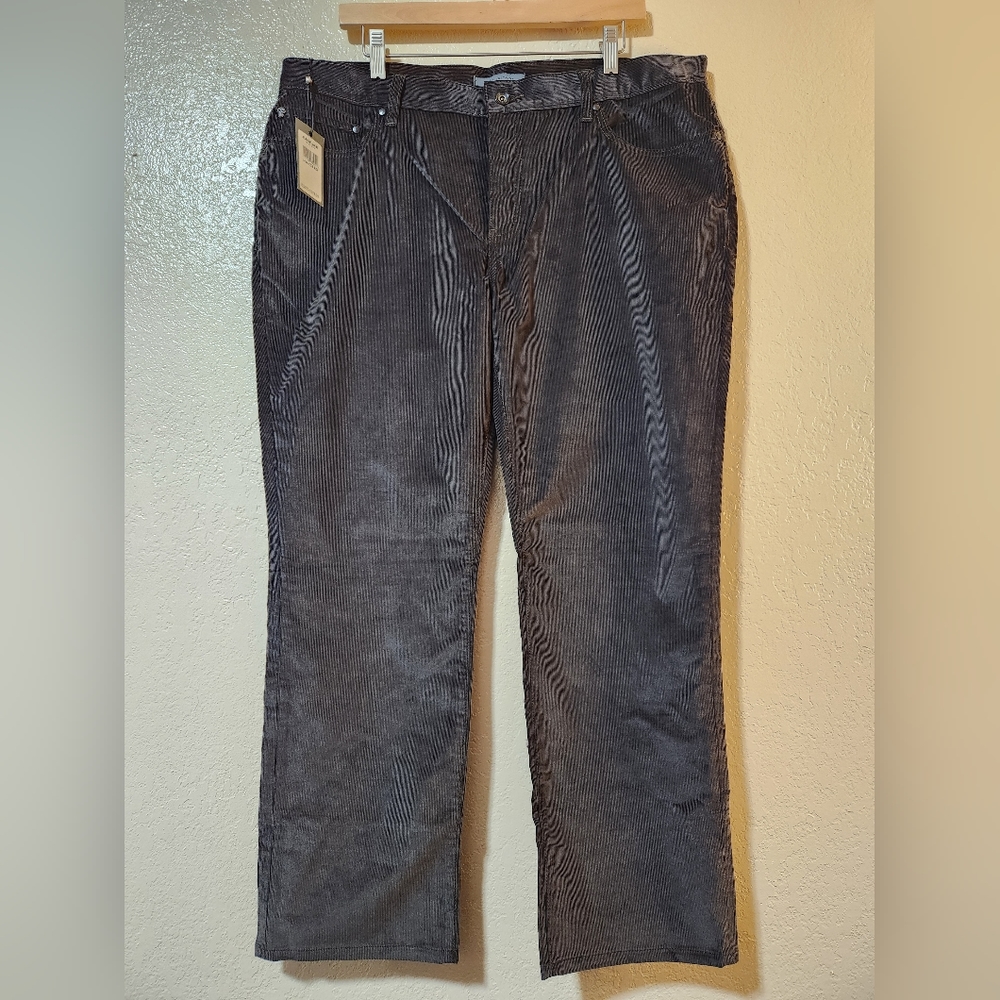 John Varvatos Mens Black Corduroy Pants